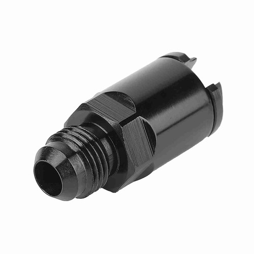 Aluminum Fuel Line EFI Adapter Fitting ‑6 AN Male to 5/16in Quick Disconnect Push Hardline
