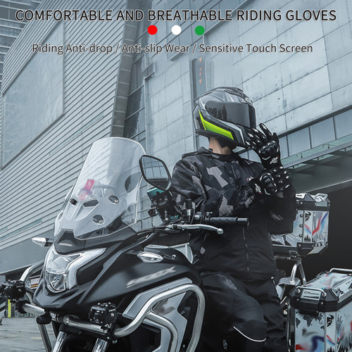 BSDDP Motorcycle Riding Gloves Rider Anti-slip Anti-drop Four-season Universal Outdoor Breathable Touch Screen Gloves