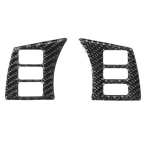 Carbon Fiber Interior Steering Wheel Panel Cover Fit for Nissan 350z 2006-2009B