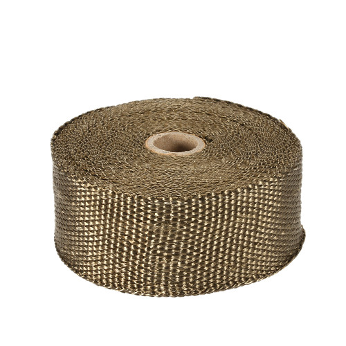 10m Titanium Fiber Heat Wrap Exhaust Manifold 10 Cable Ties 30cm for Car Motorcycle