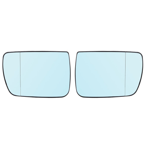 2Pcs Rearview Mirror Glasses Blue with Heating Function Car Accessories Fit for X5 Series E53(left right)