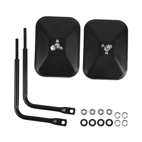 Side Rearview Mirror Car Door Rear View Replacement for Jeep Wrangler JK JL TJ YJ CJ