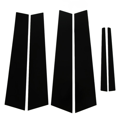 6pcs Door Window Pillar Post Trim Glossy Black Pillar Molding Sticker Cover Replacement for ATS Sedan 2014‑2019
