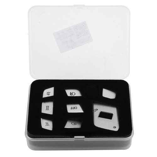 8Pcs Headlight Switch Trim Button Sticker Cover Decor Fit for 3 Series G20 G28 2020‑2021