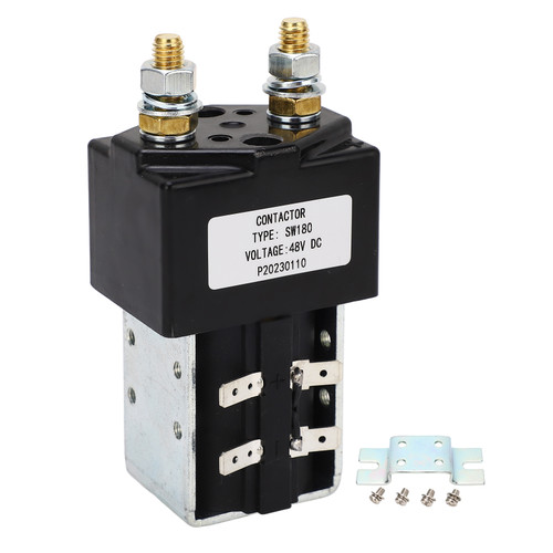 DC Contactor Solenoid Metal Alloy Heavy Duty 48V SW180 for Golf Cart Truck Forklift