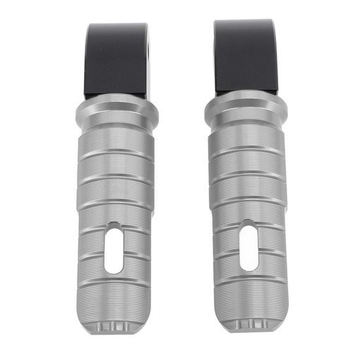 Motorcycle Rear Pedal Slip Resistance Aluminum Alloy Rear Passenger Footrest Replacement for VOGE 250RR 300AC 500AC Gray