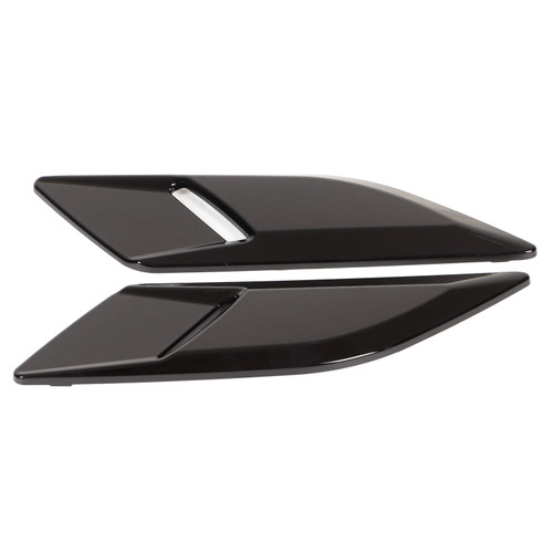 Pair Bonnet Air Outlet Trim Decoration Cover Replacement for Land Rover Range Rover Sport L494 2014‑2022 Glossy Black