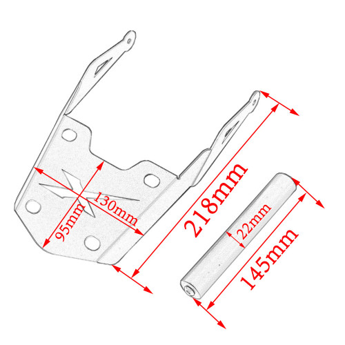 Motorcycle GPS Navigation Bracket Front Bar Stand Mobile Phone GPS Holder Replacement For   X300 X-300 2017-2019