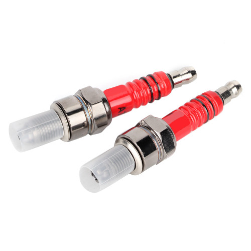 2Pcs Spark Plugs A7TC A7TJC 3 Electrode Fit for Scooter ATV Quads GY6 50cc 125cc