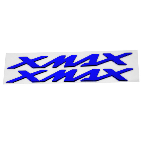 Pair of Motorcycle Emblem Stickers 3Dimensional Decals for XMAX XMAX 125 250 400(Blue )