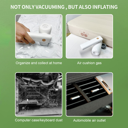 Car Vacuum Cleaner, 50W High Power Handheld Vacuum with LED Lights Different Nozzles 180° Foldable Portable Rechargeable Cordless Vacuum Cleaner for Travel, RV Camper, Home
