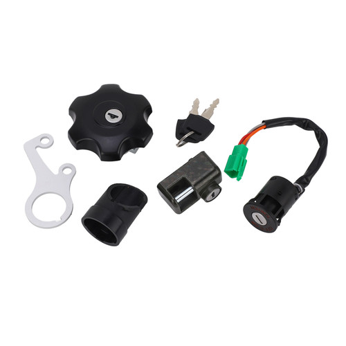 Ignition Key Switch Gas Cap Lock Set 37000 29820 Replacement for DRZ400S DRZ400SM