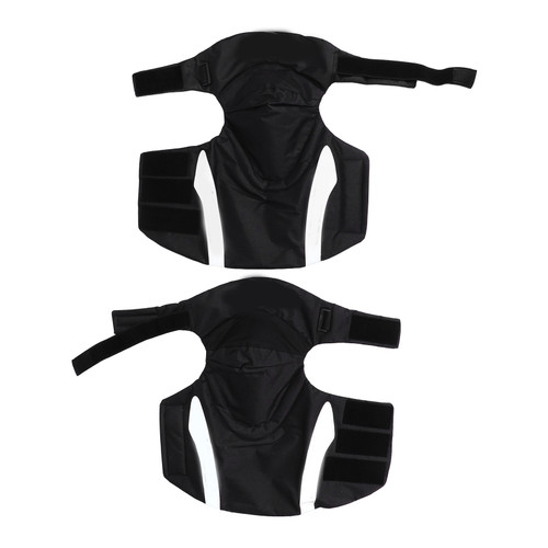 Pair Cycling Knee Pads Leg Protector Free Size Shock Resistant Ergonomic for Motorcycle Skateboard Bicycle
