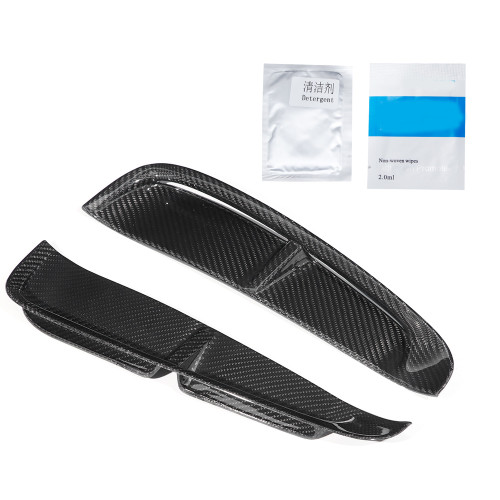 1 Pair Carbon Fiber Side Air Fender Vent Trim Fit for Porsche Panamera 971 2017-2019
