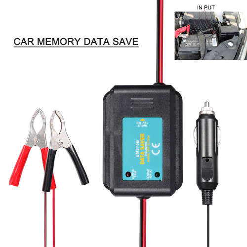 [通拓商品]Car Memory Data Saver Automotive Emergency Power Supply Cable Battery Tester Memory Saver Connector Automotive Memory Keeper，2 Alligator Clips