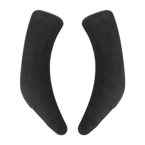 Pair Door Armrest Suede Cover Interior Panel Decor Trim Fit for 1 Series F20 F21 2011‑2019Dull Grey