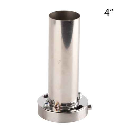 Universal Adjustable 4 inch Round Exhaust Muffler Tip Removable Sound Silencer