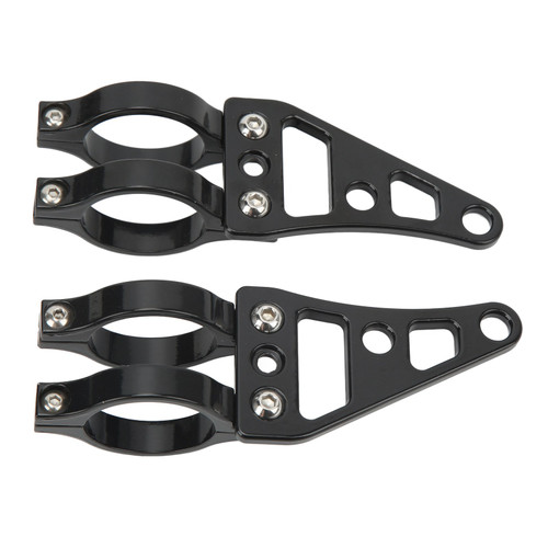 2 Pcs Fork Headlight Mount Bracket 41mm Motorcycle Head Lamp Holder Clamps Replacement for Suzuki