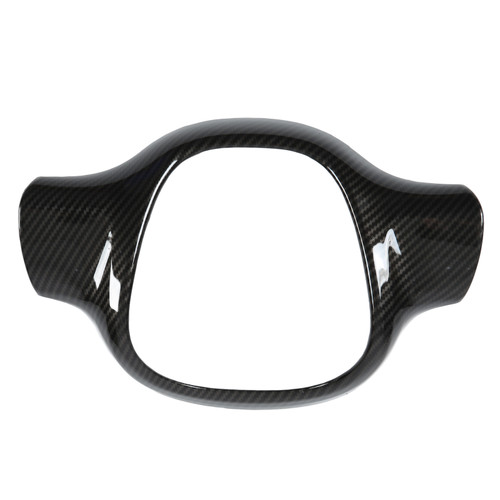 Steering Wheel Cover Trim Carbon Fiber Style Replacement for Mercedes Benz Smart 2009‑2015