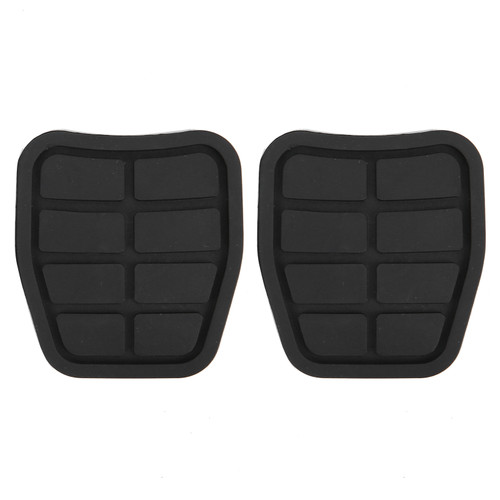2pcs Rubber Brake Clutch Pedal Pads Covers 321721173 Replacement Black Car Parts