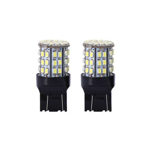 2pcs 7443 64-SMD White 6000K Reverse Brake Stop Tail LED Bulb Light Lamp Bulbs