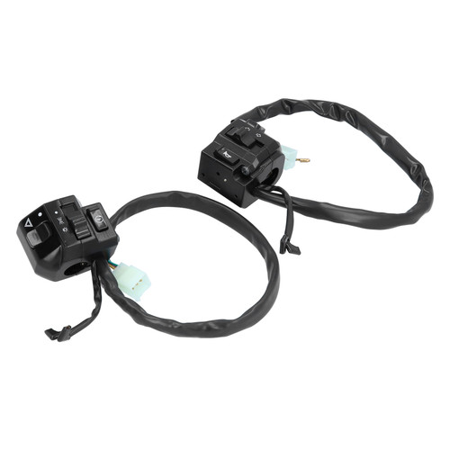 Pair of 0.9in Handlebar Switch Headlamp Turn Signal Horn Gear Controller Universal
