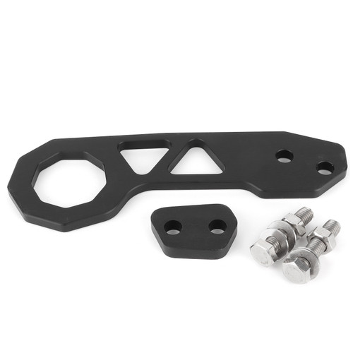 Rear Tow Hook Black Aluminum Alloy Universal Racing Car Trailer Tools 250 X 88 mm