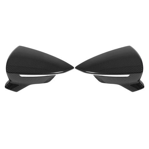 Pair Rear View Mirror Protective Covers Left Right Replacement for SEAT Leon Mk3 5F ST FR Cupra 2013‑2019Carbon Fiber Style