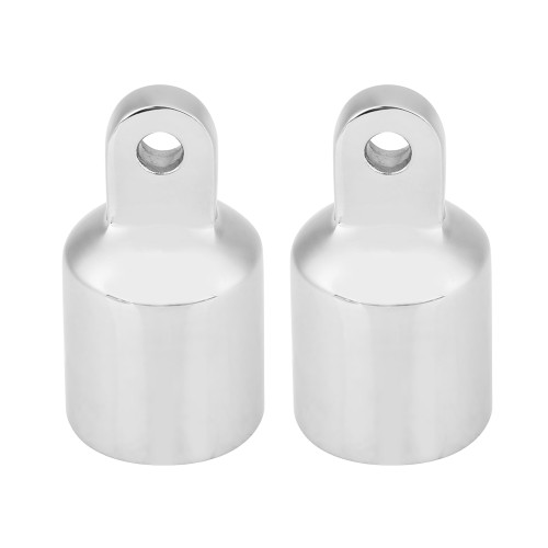 2Pcs Stainless Steel Marine Boat Eye End Bimini Top Cap Hardware Fitting