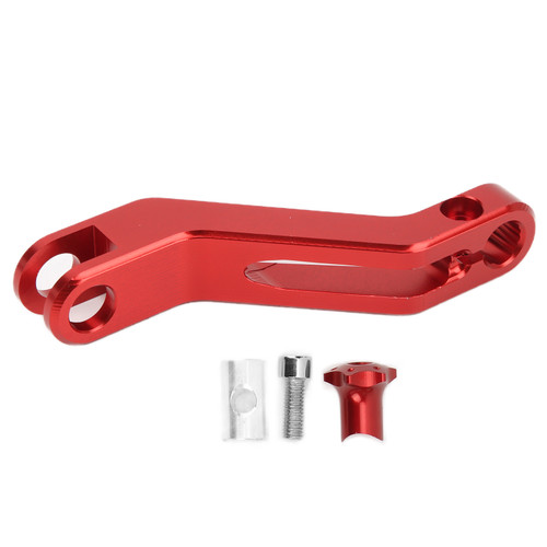 Motorcycle Rear Brake Rocker Arm Extension Aluminum Plating Replacement for VESPA 150Red