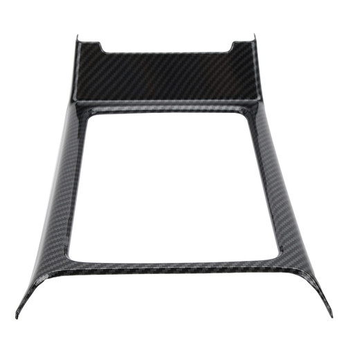 Central Console Water Cup Holder Trim Frame Carbon Fiber Style Fit for MK8 2020‑2021