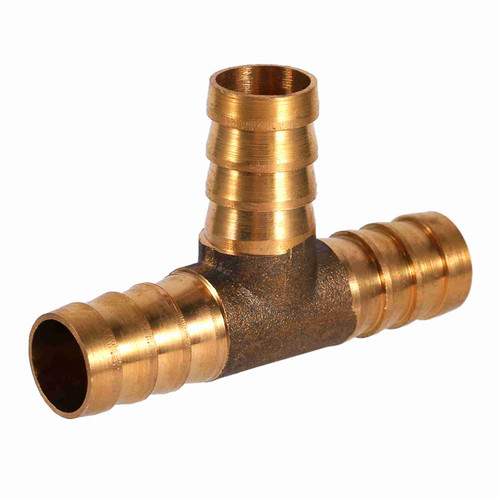 Brass T Piece 3 Way Fuel Hose Joiner Connector 12mm For Compressed Air Oil Gas Pipe