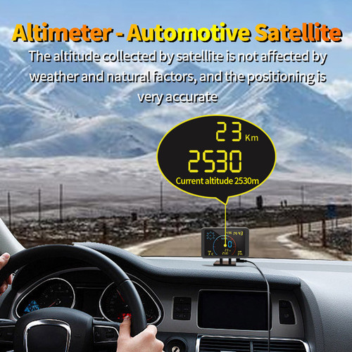 Digital GPS Speedometer Odometer 4.7 inch LCD Display HUD Display with Over Speeding Alarm  for All 5-24V Vehicle