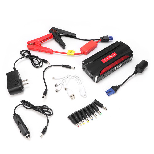 Car Jump Starter Pack Charger Battery Power Bank Jumper 4USB