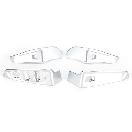 4pcs ABS Chromed  Window Lifter Switch Panel Cover Trim Fits for 3 series G20 G28 2020