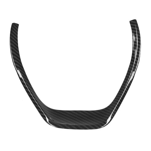 Carbon Fiber Style Car Steering Wheel Decoration Cover Trim for 3 Series F30 F31 F34 2013‑2018