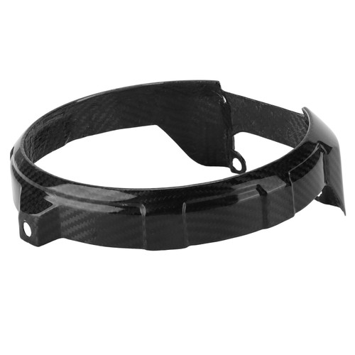 Motorcycle Headlight Ring Cover 3K Carbon Fiber Headlamp Trim Replacement for CB650R 2019+