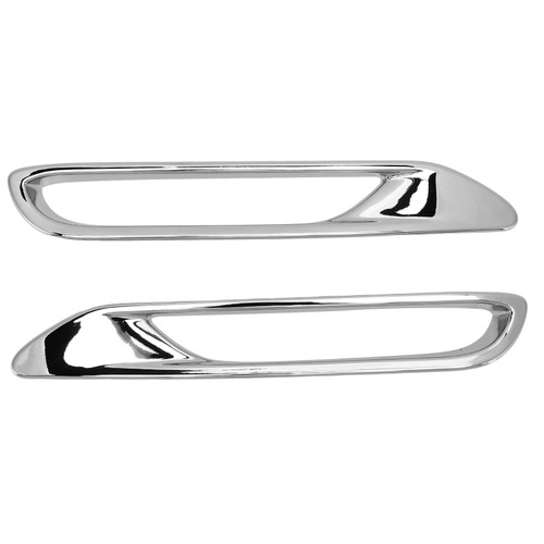 2Pcs/Set Rear Fog Lamp Eyebrow Frame Cover Trim Silver Electroplating Replacement for Nissan Qashqai J11 2018‑2020