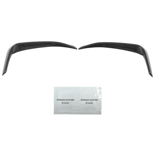 2pcs Front Bumper Splitter Canard Left Right ABS Wind Knife Air Vent Cover Replacement for Ford Mustang Mach‑E
