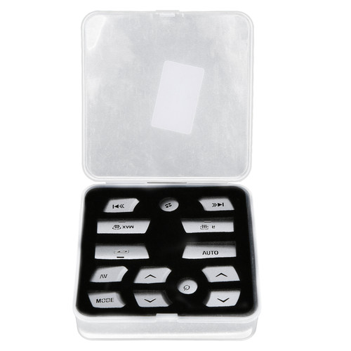 14Pcs Air Condition Button Cover Trim AC Control Stickers Fit for Jaguar XF 2012‑2015