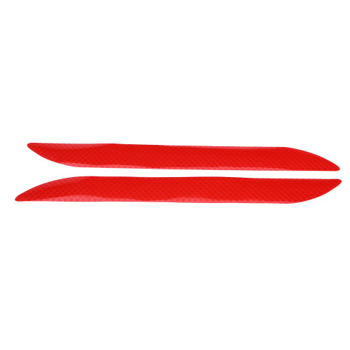 2pcs Self Adhesive Light Reflective Decal Safety Warning Sticker Car Truck Alert Decor (Red)