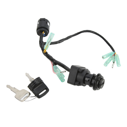 Motorcycle Ignition Switch Lock with Keys 61B‑82510‑01‑00 Replacement for 40/90 115 130 150 175 2&amp;4 Stoke