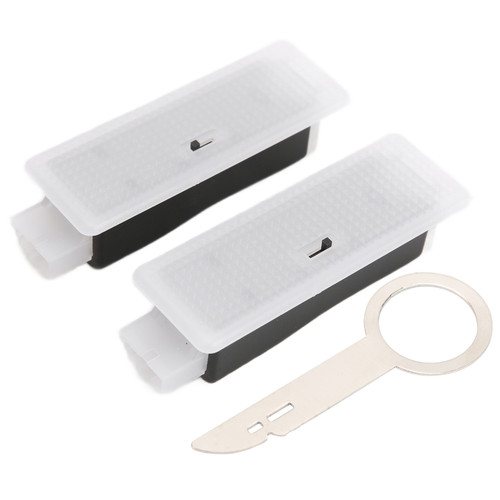 2pcs Car Door LED Footwell Light 3‑Color Matte Lamp Assembly Replacement for 1 Series 12‑19