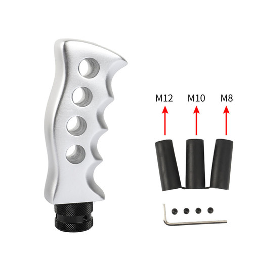 Gear Knob Universal Manual Transmission Car Grip Knife Handle Shifter Knob with 8/10/12mm adapters Gear Lever Shifts Knob Replacement for Manual Vehicle