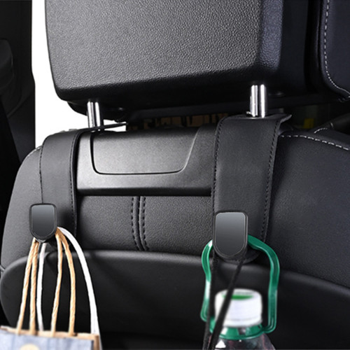 Multifunctional Headrest Hook for Car Seat Back Flexible 1pc Leather Hanger Storage Organizer Interior Accessories Universal for Purses and Bags