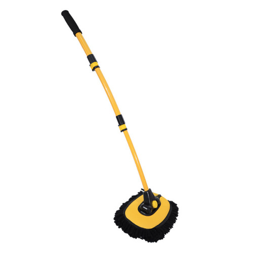 Long Handle Chenille Car Wash Brush Mop Car Cleaning Supplies 3 Section Telescopic Car Cleaning Brush Mop