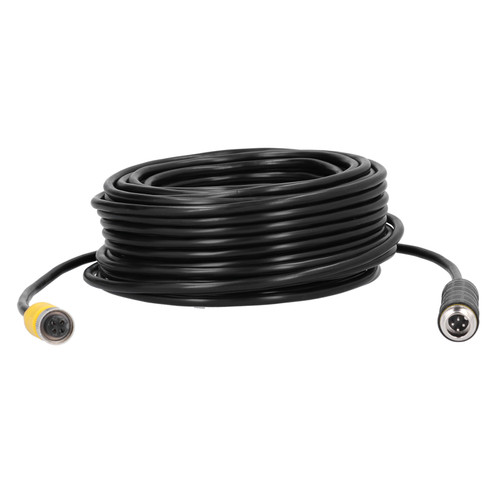 65.6ft 4Pin Car Video Extension Cable with Waterproof Shielded for CCTV Rearview Camera Truck Trailer Bus