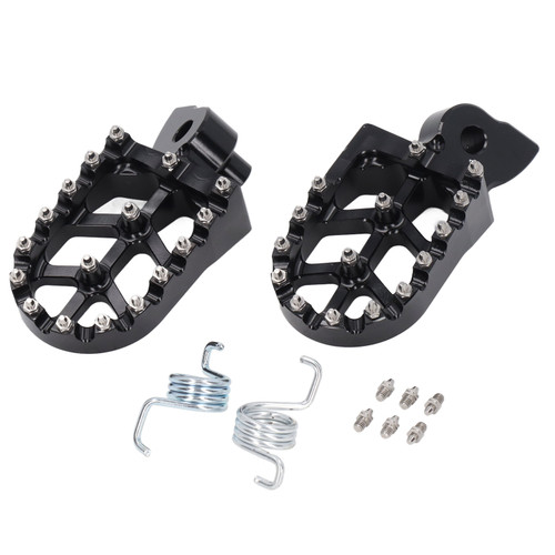 Motorcycle Wide Foot Pegs Pedals Footrests Nonslip CNC Aluminum Alloy for Z50R XR50R XR70R XR80R XR100R CRF80F CRF100F