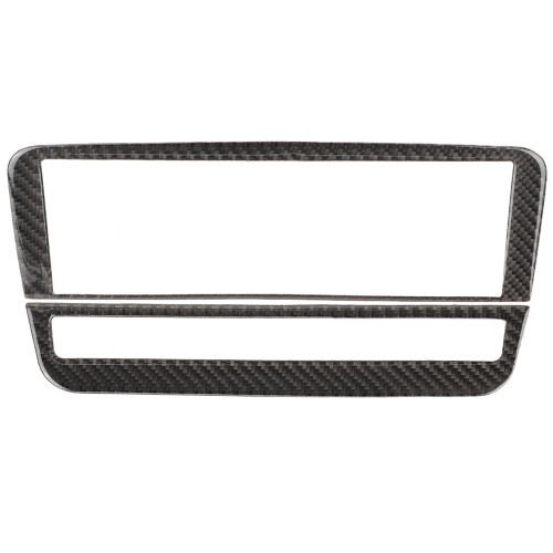 Carbon Fiber CD Air Conditioning Control Panel Cover Trim for Mercedes Benz a B/GLA/CLA(Pure)