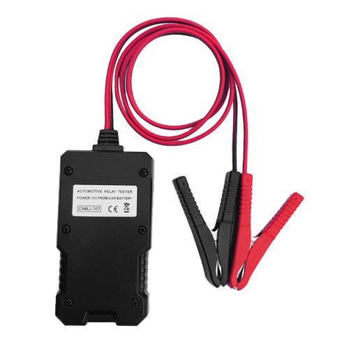 12V Car Battery Checker Electronic Relay Tester with Clips Auto Relay Diagnostic Tool